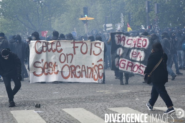 Journée de manifestation du 1er mai 2018 à Paris.