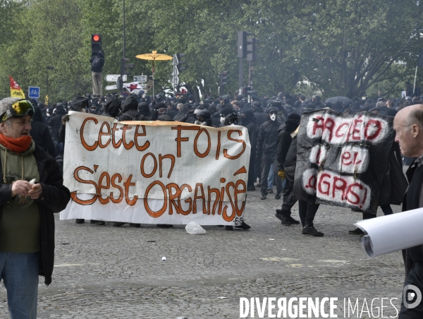 Journée de manifestation du 1er mai 2018 à Paris.