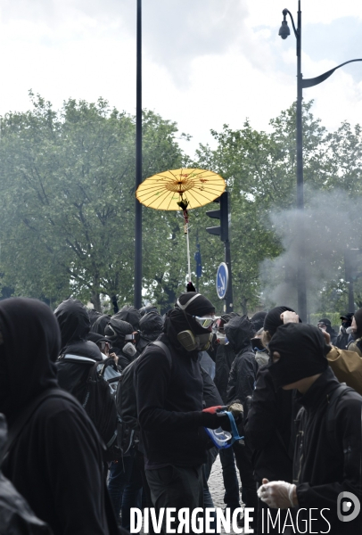 Journée de manifestation du 1er mai 2018 à Paris.