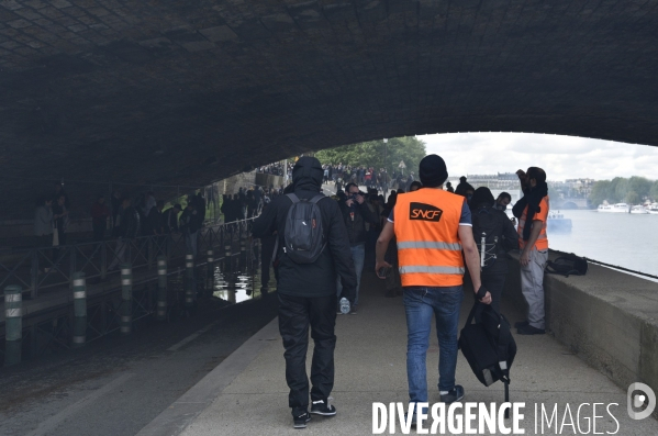 Journée de manifestation du 1er mai 2018 à Paris.