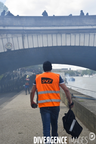 Journée de manifestation du 1er mai 2018 à Paris.