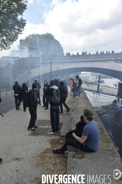 Journée de manifestation du 1er mai 2018 à Paris.