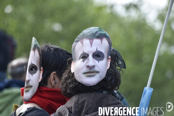 Journée de manifestation du 1er mai 2018 à Paris.