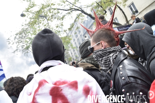 Journée de manifestation du 1er mai 2018 à Paris.