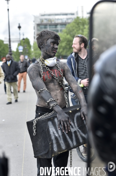 Journée de manifestation du 1er mai 2018 à Paris.