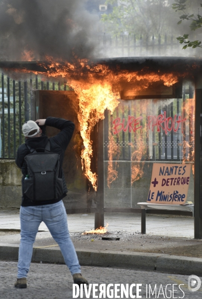 Journée de manifestation du 1er mai 2018 à Paris.