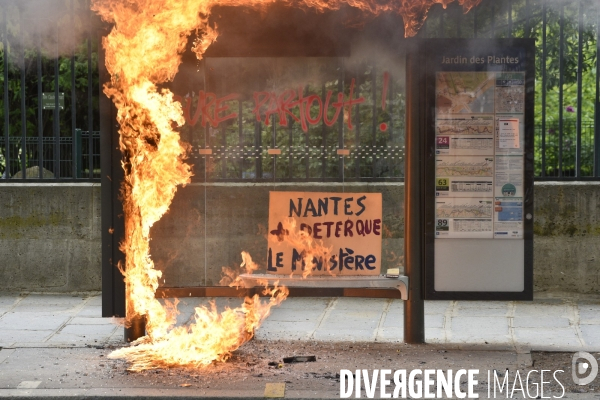 Journée de manifestation du 1er mai 2018 à Paris.