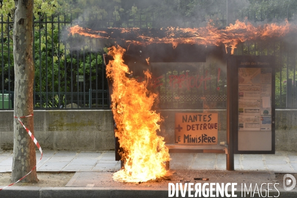 Journée de manifestation du 1er mai 2018 à Paris.