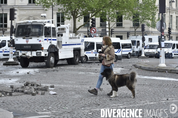 Journée de manifestation du 1er mai 2018 à Paris.