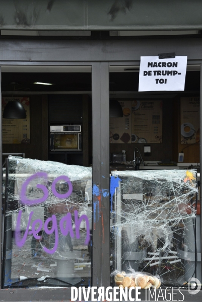 Journée de manifestation du 1er mai 2018 à Paris.