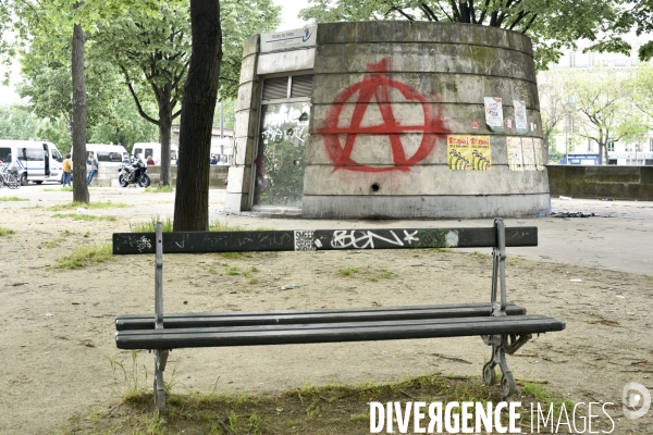Journée de manifestation du 1er mai 2018 à Paris.