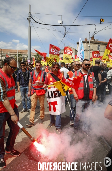 Manifestation des cheminots de l hérault