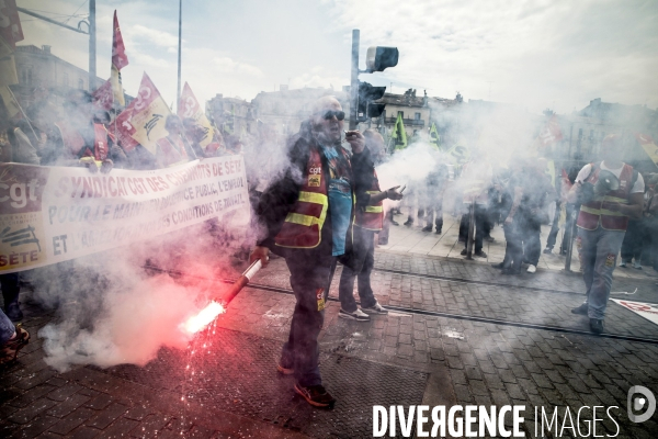 Manifestation des cheminots de l hérault