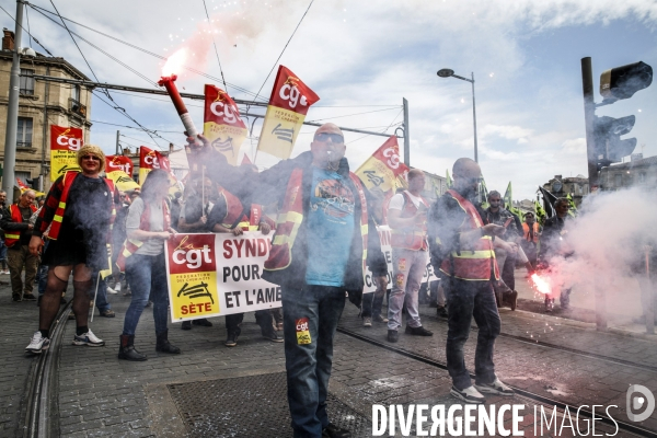 Manifestation des cheminots de l hérault