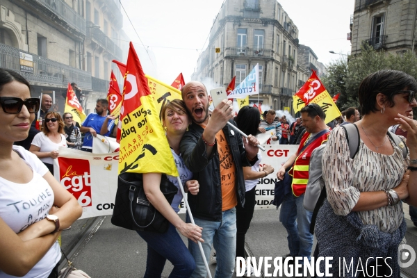 Manifestation des cheminots de l hérault