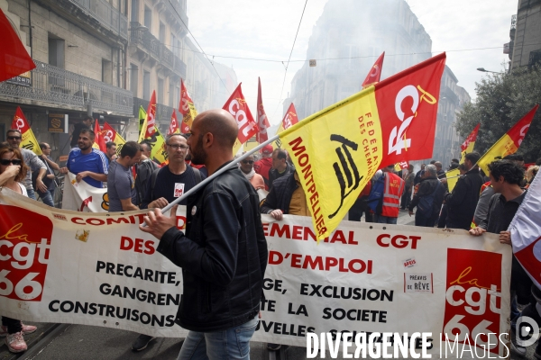 Manifestation des cheminots de l hérault
