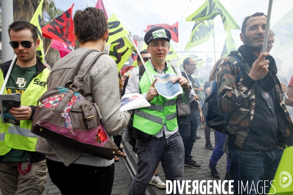 Manifestation des cheminots de l hérault