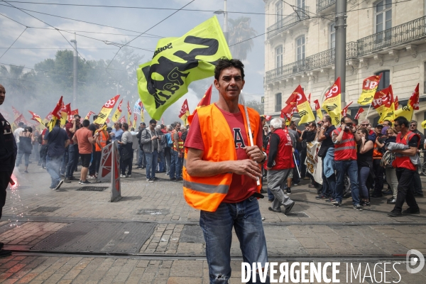 Manifestation des cheminots de l hérault