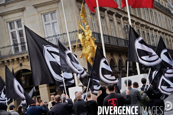 Défilé de La Dissidence Française pour rendre hommage à Jeanne d Arc