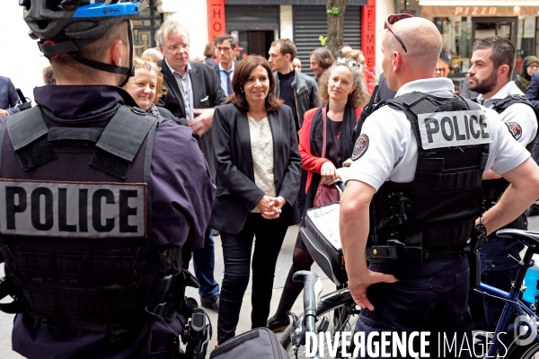 Anne Hidalgo en visite au quartier populaire saint Blaise.