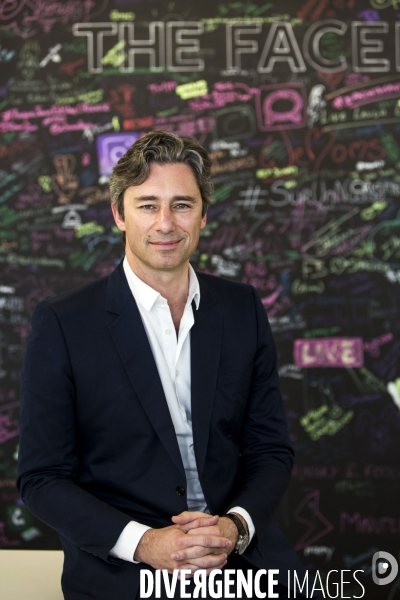 Laurent SOLLY, directeur général de Facebook France et Europe du sud, dans les locaux de Facebook à Paris.