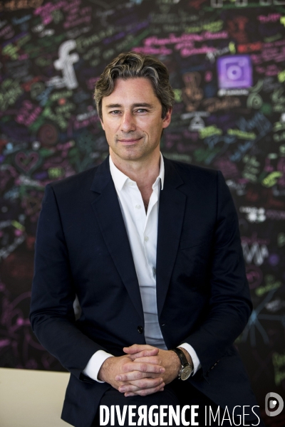 Laurent SOLLY, directeur général de Facebook France et Europe du sud, dans les locaux de Facebook à Paris.