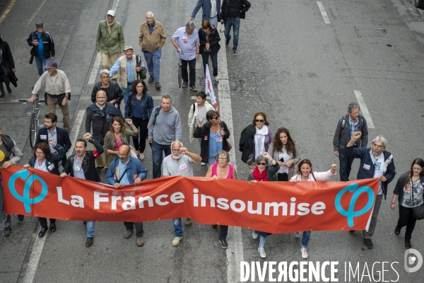 Manifestation des fonctionnaires à Marseille: la fin du cortège