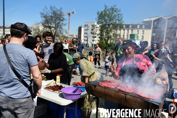 Cheminots en grève et soutien des salariés d Onet