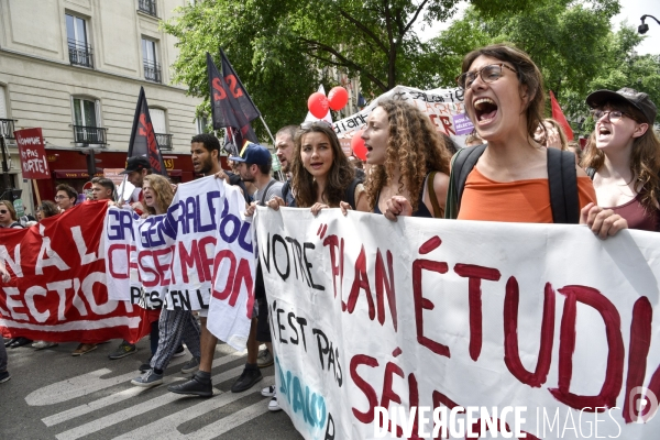 Manifestation La marée populaire anti Macron, le 26 mai à Paris.