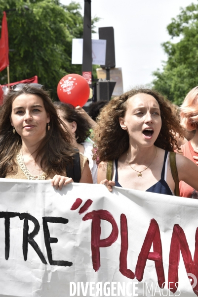 Manifestation La marée populaire anti Macron, le 26 mai à Paris.