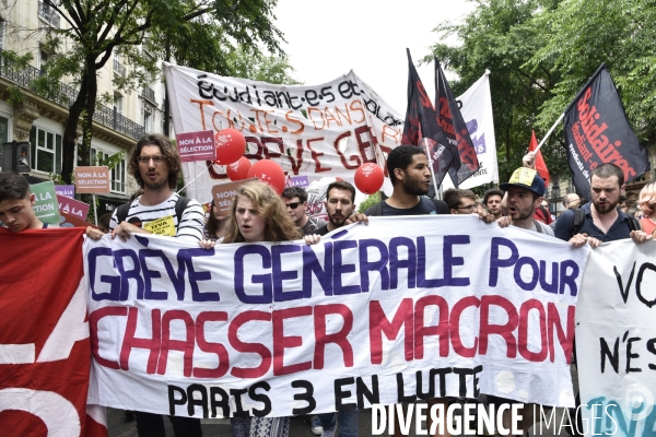 Manifestation La marée populaire anti Macron, le 26 mai à Paris.