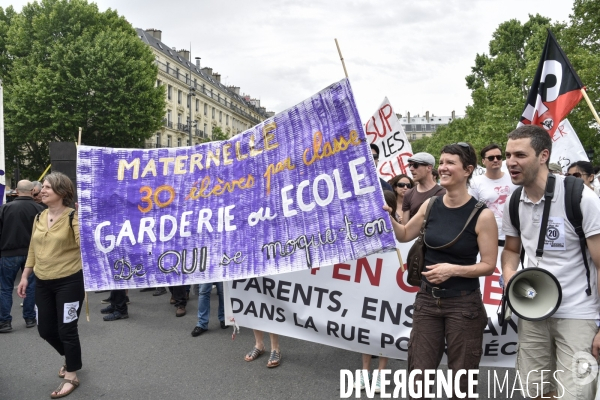 Manifestation La marée populaire anti Macron, le 26 mai à Paris.