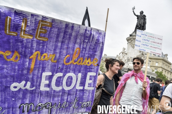 Manifestation La marée populaire anti Macron, le 26 mai à Paris.
