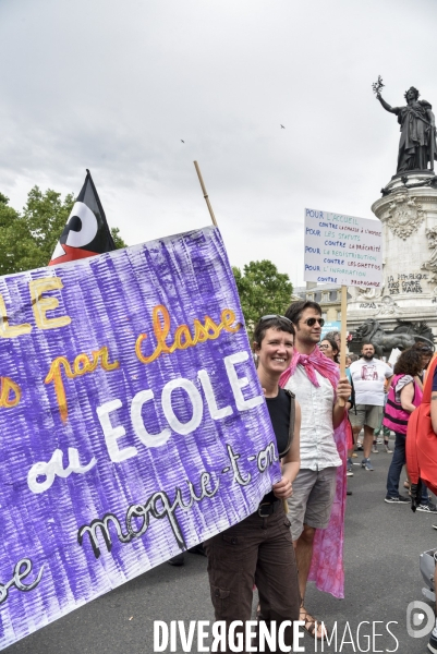 Manifestation La marée populaire anti Macron, le 26 mai à Paris.