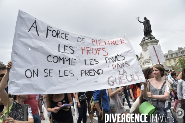 Manifestation La marée populaire anti Macron, le 26 mai à Paris.