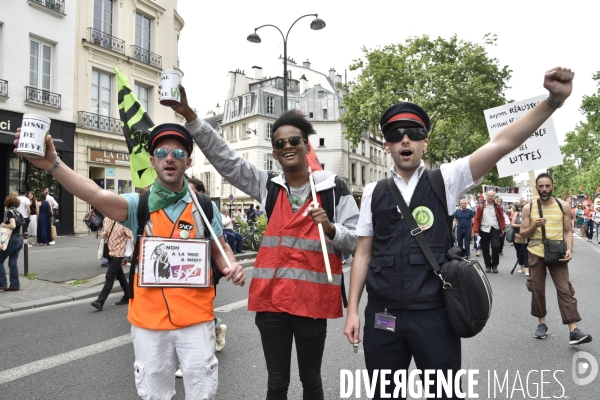 Manifestation La marée populaire anti Macron, le 26 mai à Paris.