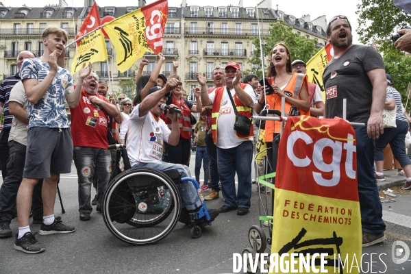 Manifestation La marée populaire anti Macron, le 26 mai à Paris.