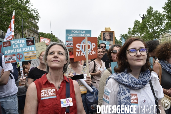 Manifestation La marée populaire anti Macron, le 26 mai à Paris.