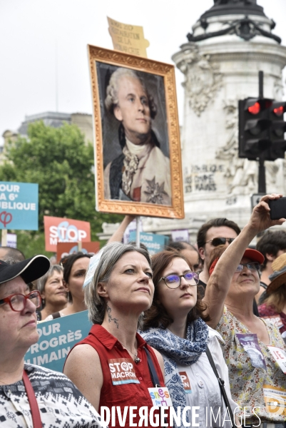 Manifestation La marée populaire anti Macron, le 26 mai à Paris.