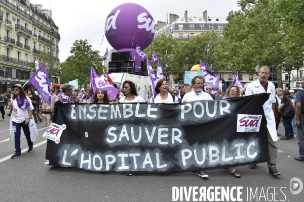 Manifestation La marée populaire anti Macron, le 26 mai à Paris.