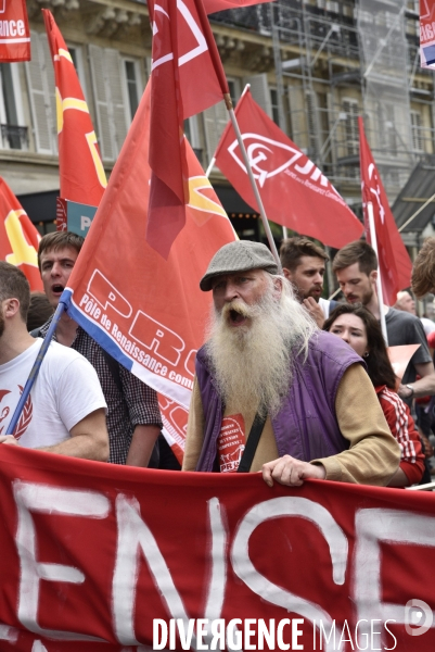 Manifestation La marée populaire anti Macron, le 26 mai à Paris.