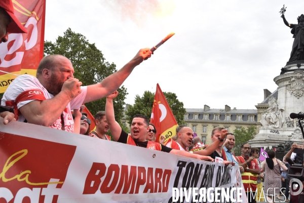 Manifestation La marée populaire anti Macron, le 26 mai à Paris.