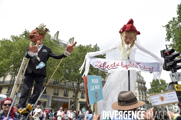 Manifestation La marée populaire anti Macron, le 26 mai à Paris.