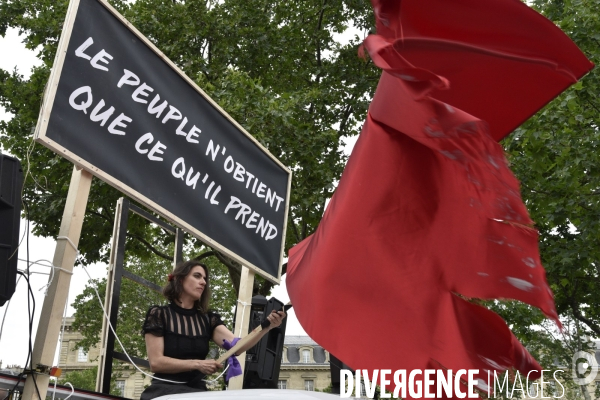 Manifestation La marée populaire anti Macron, le 26 mai à Paris.