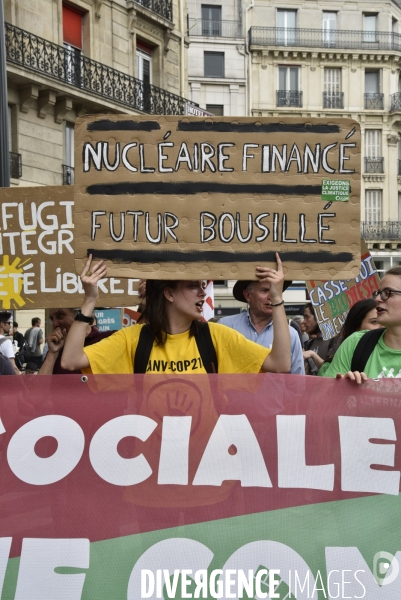 Manifestation La marée populaire anti Macron, le 26 mai à Paris.