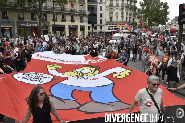 Manifestation La marée populaire anti Macron, le 26 mai à Paris.