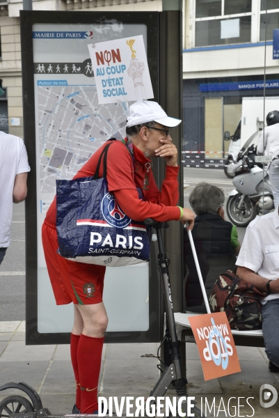 Manifestation La marée populaire anti Macron, le 26 mai à Paris.