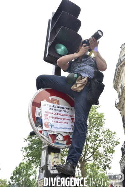 Manifestation La marée populaire anti Macron, le 26 mai à Paris.