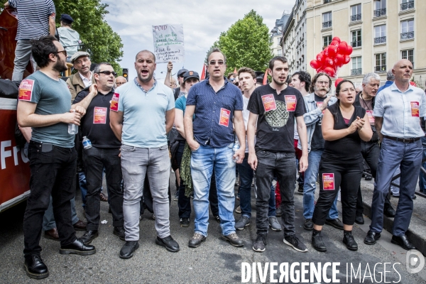 Manifestation  Maree Populaire , Paris.