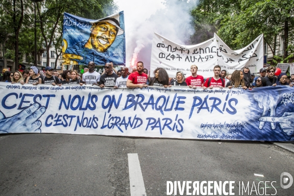 Manifestation  Maree Populaire , Paris.